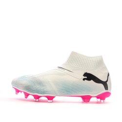Chaussures de football Blanches/Roses Homme Puma Future 7 Match