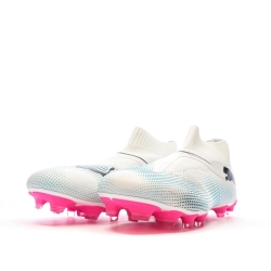 Chaussures de football Blanches/Roses Homme Puma Future 7 Match