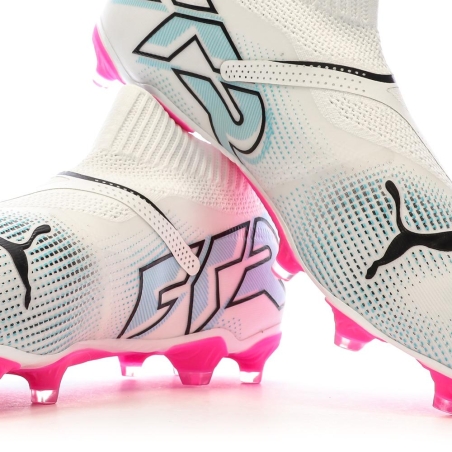 Chaussures de football Blanches/Roses Homme Puma Future 7 Match