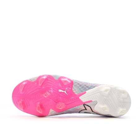 Chaussures de foot Blanches/Roses Homme Puma Future 7 Ultimate