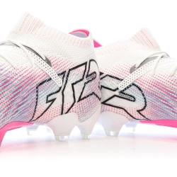 Chaussures de foot Blanches/Roses Homme Puma Future 7 Ultimate