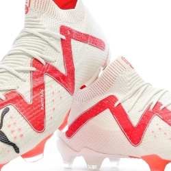 Chaussures de foot Blanc/Rose Homme Puma Future Ultimate FG