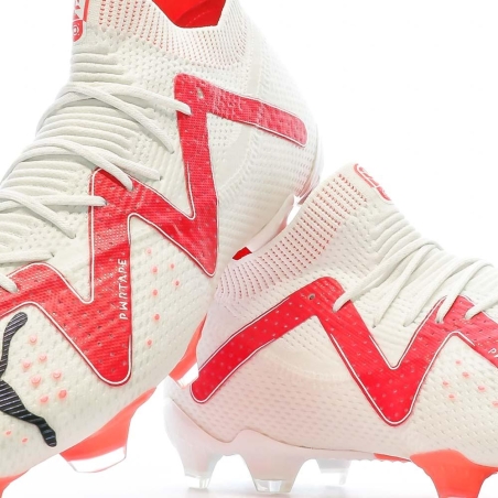 Chaussures de foot Blanc/Rose Homme Puma Future Ultimate FG