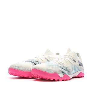 Chaussures de football Blanc/Rose Homme Puma Match Future 7