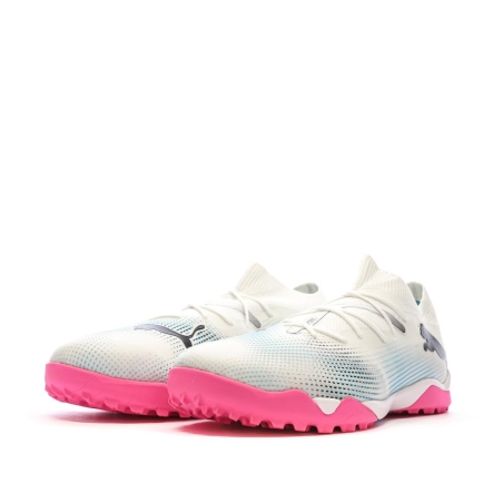 Chaussures de football Blanc/Rose Homme Puma Match Future 7