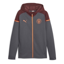 Manchester City Sweat Zippé Grise Homme Puma Casuals Hooded