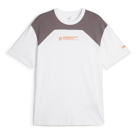 OM T-shirt Blanc/Gris Homme Puma