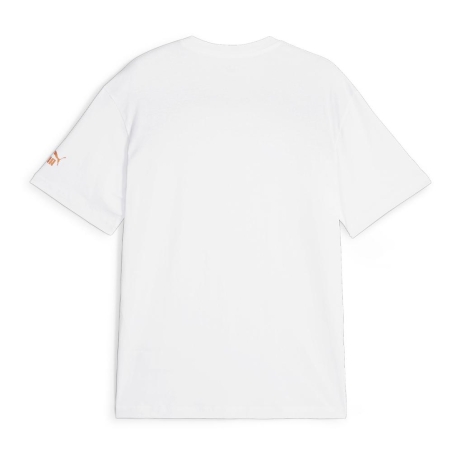 OM T-shirt Blanc/Gris Homme Puma