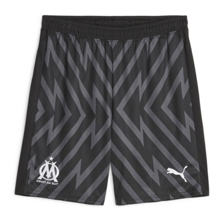 OM Short de Gardien Noir/Gris Homme Puma 2024/2025