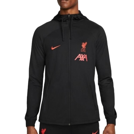 Veste survêtement Noir/Rouge Homme Liverpool 2022/2023