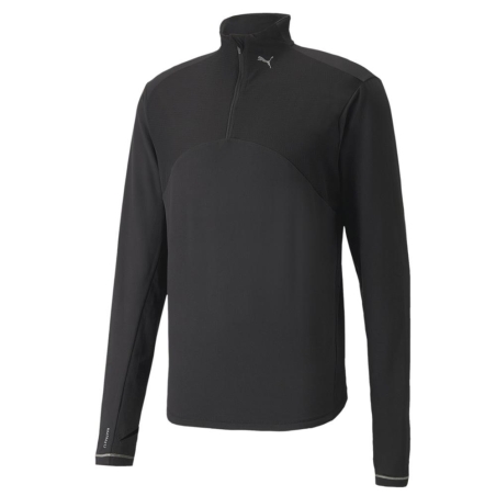 Sweat Noir Homme Puma Run Cloudspun