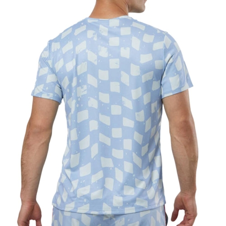 T-shirt Bleu Homme Nike Miler 479