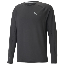 T-Shirt Manches Longues Noir Homme Puma Run Cloudspun