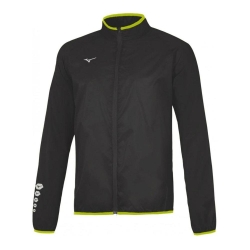 Veste Coupe-Vent Noir Homme Mizuno Team Rain