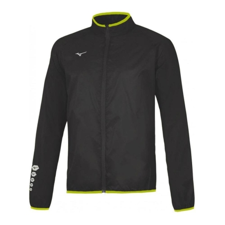 Veste Coupe-Vent Noir Homme Mizuno Team Rain