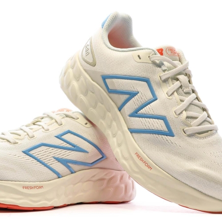 Chaussures de Running Écru/Bleu Femme New Balance 680