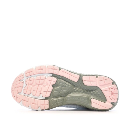 Chaussures de Running Blanc/Gris/Rose Femme Under Armour Charged Rogue 3