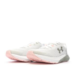 Chaussures de Running Blanc/Gris/Rose Femme Under Armour Charged Rogue 3