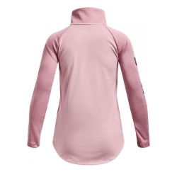 T-shirt à manches longues demi-zip Rose Fille Under Armour Tech Graphic Half