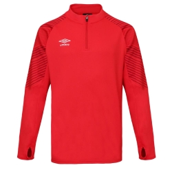 Sweat de Sport Rouge Homme Umbro Leag 1/2