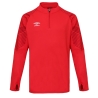 Sweat de Sport Rouge Homme Umbro Leag 1/2