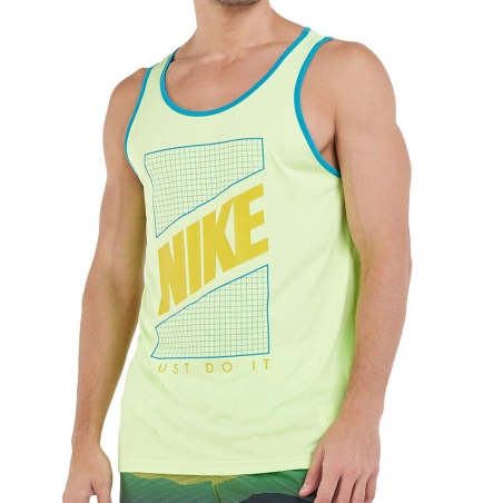 Débardeur Vert Homme Nike Tank