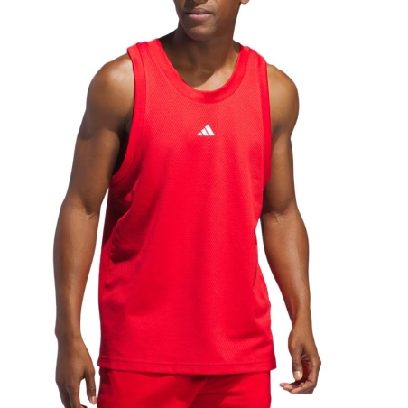 Débardeur Rouge Homme Adidas Legends