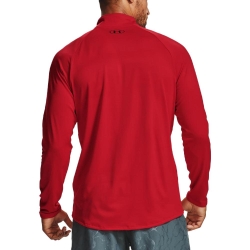 Sweat 1/2 zip Rouge Homme Under Armour Tech 2.0