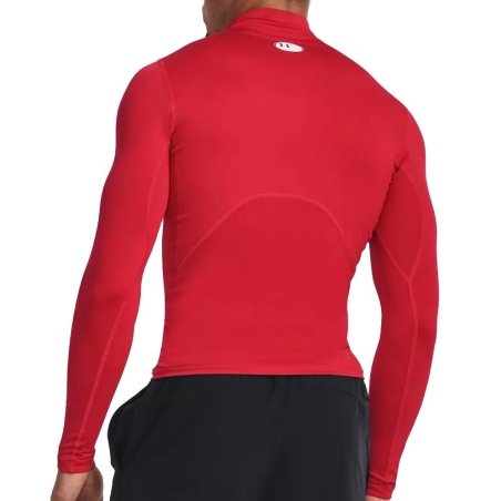 T-shirt Rouge Homme Under Armour Comp Mock