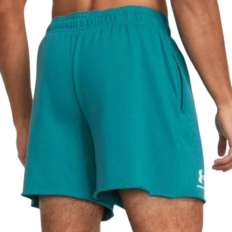 Short Bleu Homme Under Armour Rival Terry 6