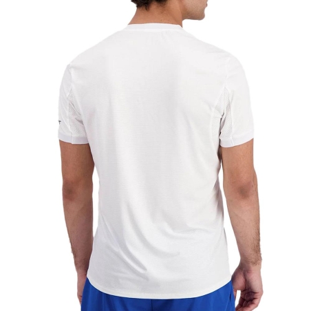 Maillot de Sport Blanc Homme Le Coq Sportif Tennis Pro