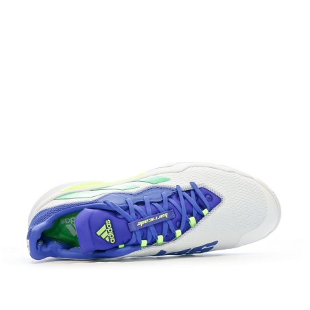 Chaussures de tennis Blanc/Bleu Homme Adidas Barricade