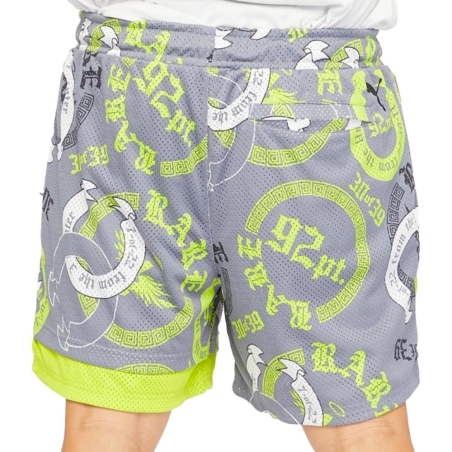 Short de Basketball Gris/Vert Homme Puma Melo Chino