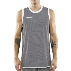 Maillot Basketball Réversible Noir/Blanc Craft Progress