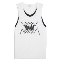 Débardeur de Basketball Blanc/Noir Homme Puma Jaws Core Tank