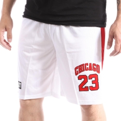 Short basketball Blanc Homme Sport Zone Chicago Bulls