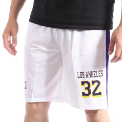 Short Basketall Blanc Homme Sport Zone Los Angeles Lakers