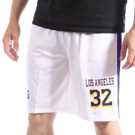 Short Basketall Blanc Homme Sport Zone Los Angeles Lakers