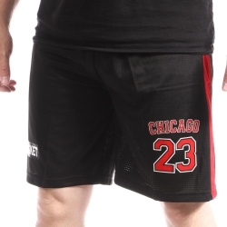 Short Basketball Noir Homme Sport Zone Chicago Bulls