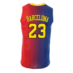Maillot de basket Rouge/Bleu Homme Sport Zone Barcelona