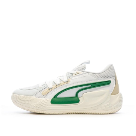 Chaussures de Basket Blanc/Vert Homme Puma Court Rider