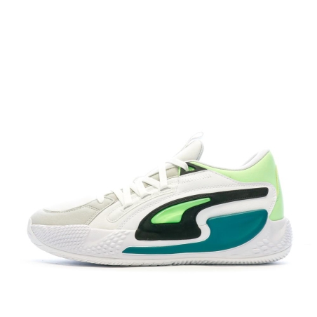 Chaussures de Basket Blanche/Bleu Homme Puma 378051-01