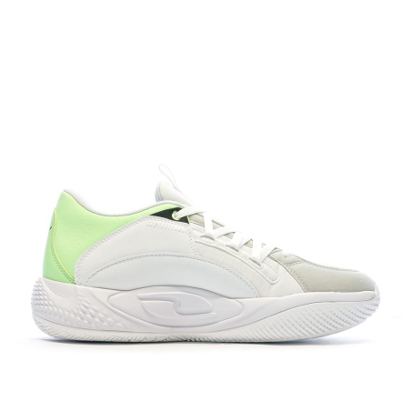 Chaussures de Basket Blanche/Bleu Homme Puma 378051-01