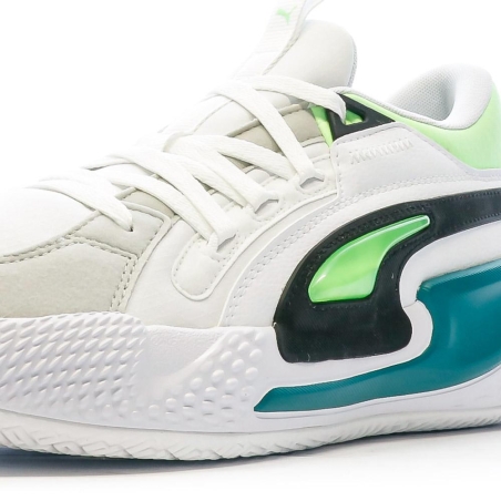 Chaussures de Basket Blanche/Bleu Homme Puma 378051-01