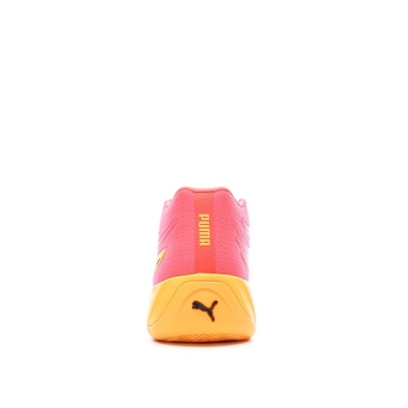 Chaussures de Basketball Roses/Oranges Homme Puma Court Pro