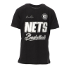 T-shirt Noir Chiné Garçon NBA Track BROOKLYN NETS