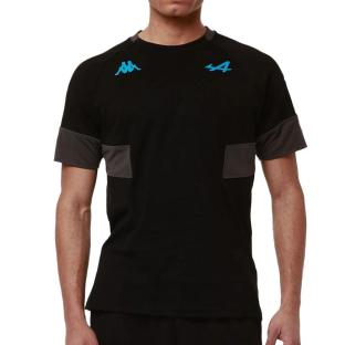T-shirt Noir Garçon Kappa Adobi Alpine F1