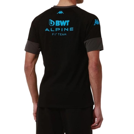 T-shirt Noir Garçon Kappa Adobi Alpine F1