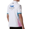 Polo Blanc/Turquoise Homme Kappa Adrem