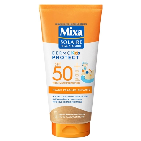 Crème Solaire Enfant Mixa Dermo Protect Kids Peaux Fragiles SPF50+ 175ml